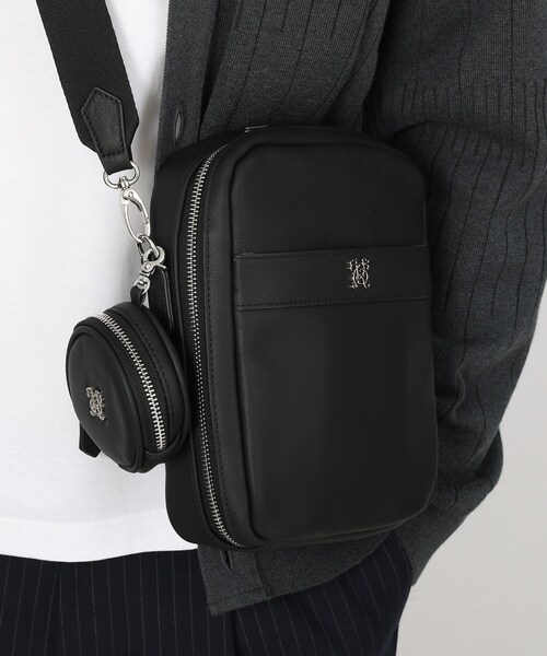 TAKEO KIKUCHI（タケオキクチ）の「◆ソフトレザー ボックスショルダー（ショルダーバッグ・メンズ・ベージュ/ブラック・00）」の19枚目の写真