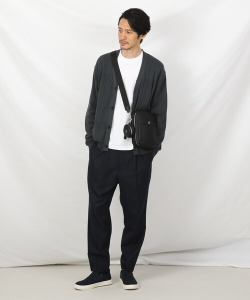 TAKEO KIKUCHI（タケオキクチ）の「◆ソフトレザー ボックスショルダー（ショルダーバッグ・メンズ・ベージュ/ブラック・00）」の21枚目の写真