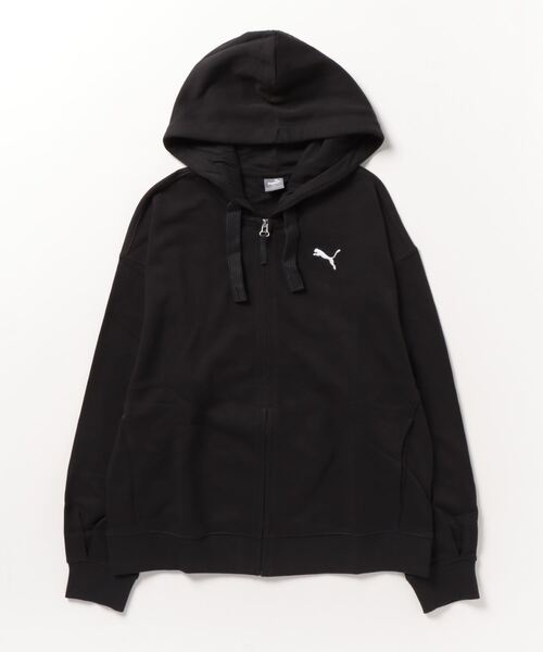 PUMA(プーマ)の「プーマ PUMA HER フーデッドジャケット TR_リラックスフィットジップアップフーディ(スウェット・レディース・グリーン系その他/ベージュ/ブラック・M/L/XL/S)」の2枚目の写真