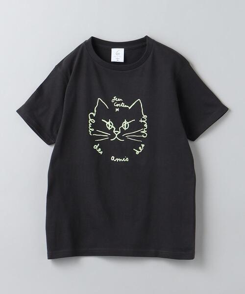 [6(ROKU)] JEAN COCTEAU CAT T-SHIRT/Tシャツ 6（ロク）の「＜6(ROKU)＞JEAN COCTEAU CAT T-SHIRT/Tシャツ（T