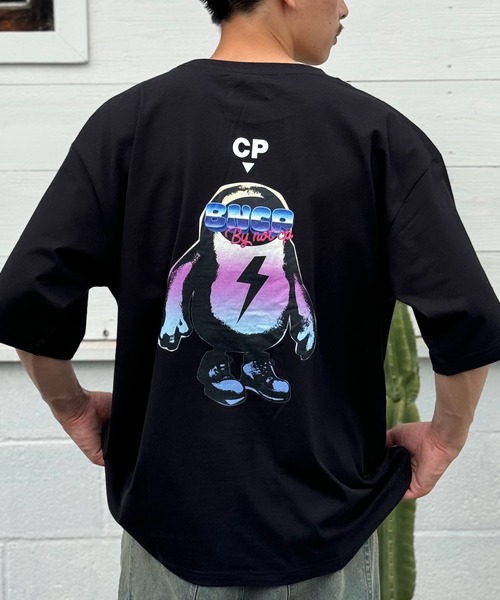 CIAOPANIC(チャオパニック)の「【ZOZO限定】【BNCP】モンスタープリントTシャツ2(Tシャツ/カットソー・メンズ・ブラック系その他3/ブラック系その他2/ブラック×レッド/ホワイト×レッド/ホワイト×パープル/ブラック×パープル/ホワイト系その他3/ホワイト×グリーン/ブラック×グリーン/ホワイト系その他2/ブラック系その他/ホワイト系その他・M/XL/S/L)」の8枚目の写真