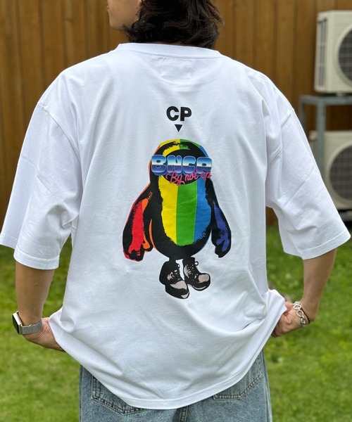 CIAOPANIC(チャオパニック)の「【ZOZO限定】【BNCP】モンスタープリントTシャツ2(Tシャツ/カットソー・メンズ・ブラック系その他3/ブラック系その他2/ブラック×レッド/ホワイト×レッド/ホワイト×パープル/ブラック×パープル/ホワイト系その他3/ホワイト×グリーン/ブラック×グリーン/ホワイト系その他2/ブラック系その他/ホワイト系その他・M/XL/S/L)」の5枚目の写真
