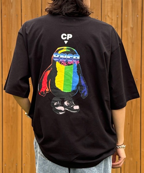 CIAOPANIC(チャオパニック)の「【ZOZO限定】【BNCP】モンスタープリントTシャツ2(Tシャツ/カットソー・メンズ・ブラック系その他3/ブラック系その他2/ブラック×レッド/ホワイト×レッド/ホワイト×パープル/ブラック×パープル/ホワイト系その他3/ホワイト×グリーン/ブラック×グリーン/ホワイト系その他2/ブラック系その他/ホワイト系その他・M/XL/S/L)」の11枚目の写真