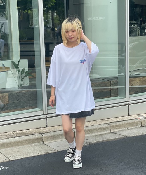 CIAOPANIC(チャオパニック)の「【ZOZO限定】【BNCP】モンスタープリントTシャツ2(Tシャツ/カットソー・メンズ・ブラック系その他3/ブラック系その他2/ブラック×レッド/ホワイト×レッド/ホワイト×パープル/ブラック×パープル/ホワイト系その他3/ホワイト×グリーン/ブラック×グリーン/ホワイト系その他2/ブラック系その他/ホワイト系その他・M/XL/S/L)」の13枚目の写真
