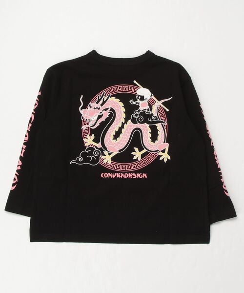 セール】ﾄﾞﾗｺﾞﾝ/ﾛﾝｸﾞﾜｲﾄﾞﾎﾟｹｯﾄTｼｬﾂ（Tシャツ/カットソー）｜CONVEX