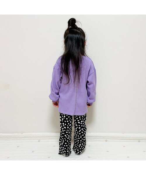 BREEZE（ブリーズ）の「【WEB限定】ワッフルチュニック（Tシャツ/カットソー・キッズ・キナリ/チャコール/ラベンダー・130/110/100/120/140/90/80）」の16枚目の写真