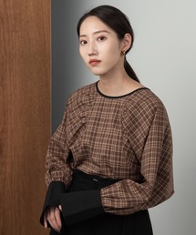 lawgy | check cuffs blouse(シャツ/ブラウス)