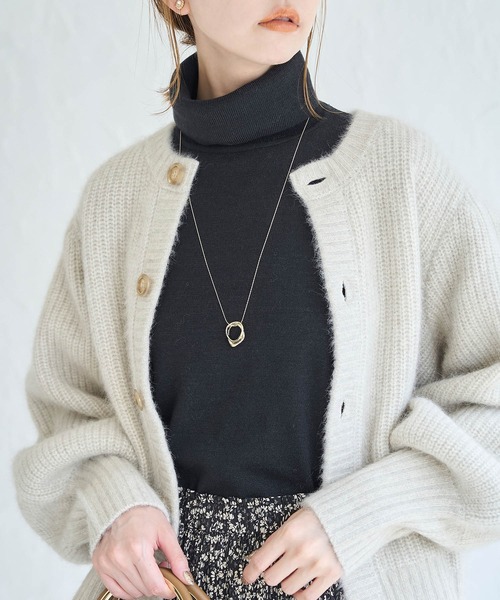 ROPE' PICNIC(ロペピクニック)の「アンチピリング/天竺タートルネックニット(ニット/セーター・レディース・ブルー系その他4/ベージュ/ブラック系その他/レッド/チャコールグレー/ブラック/ブルー系その他6/グレー系その他/ホワイト系その他5/ホワイト系その他7・38)」の13枚目の写真