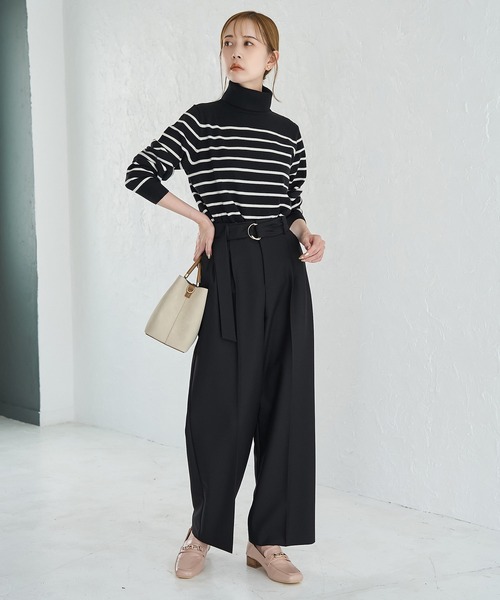 ROPE' PICNIC(ロペピクニック)の「アンチピリング/天竺タートルネックニット(ニット/セーター・レディース・ブルー系その他4/ベージュ/ブラック系その他/レッド/チャコールグレー/ブラック/ブルー系その他6/グレー系その他/ホワイト系その他5/ホワイト系その他7・38)」の14枚目の写真