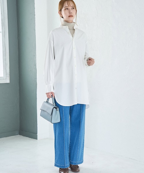 ROPE' PICNIC(ロペピクニック)の「アンチピリング/天竺タートルネックニット(ニット/セーター・レディース・ブルー系その他4/ベージュ/ブラック系その他/レッド/チャコールグレー/ブラック/ブルー系その他6/グレー系その他/ホワイト系その他5/ホワイト系その他7・38)」の18枚目の写真