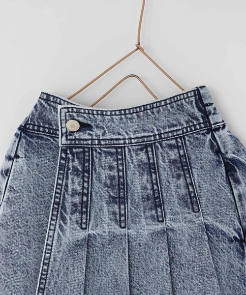 LOWRYS FARM（ローリーズファーム）の「Ｃデニムプリーツスカート  976362（スカート・キッズ・ブラック/ブルー・110cm/120cm/130cm/140cm/150cm）」の7枚目の写真