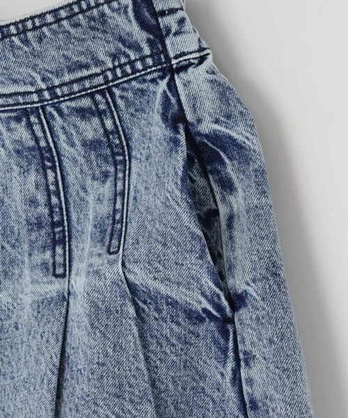 LOWRYS FARM（ローリーズファーム）の「Ｃデニムプリーツスカート  976362（スカート・キッズ・ブラック/ブルー・110cm/120cm/130cm/140cm/150cm）」の3枚目の写真