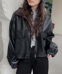 Girly Doll | フェイクレザーブルゾン(ブルゾン)
