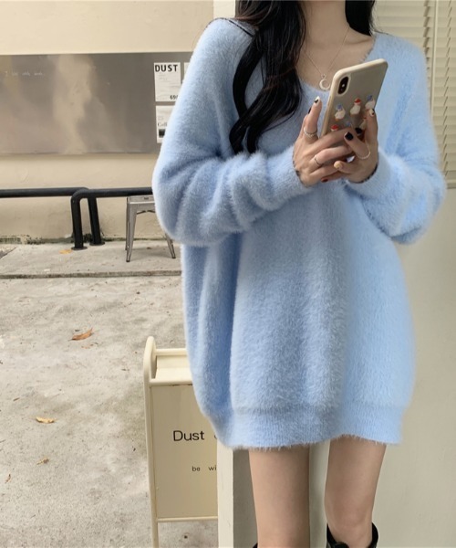 【セール】オーバーサイズシャギーニットトップス（ニット/セーター）｜N.s（エヌドットエス）