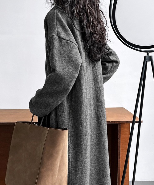 OSYAREVO（オシャレボ）の「ベスト付き レイヤード ニット カーディガン（カーディガン/ボレロ・レディース・ベージュ/ブラック/グレー・FREE）」の16枚目の写真