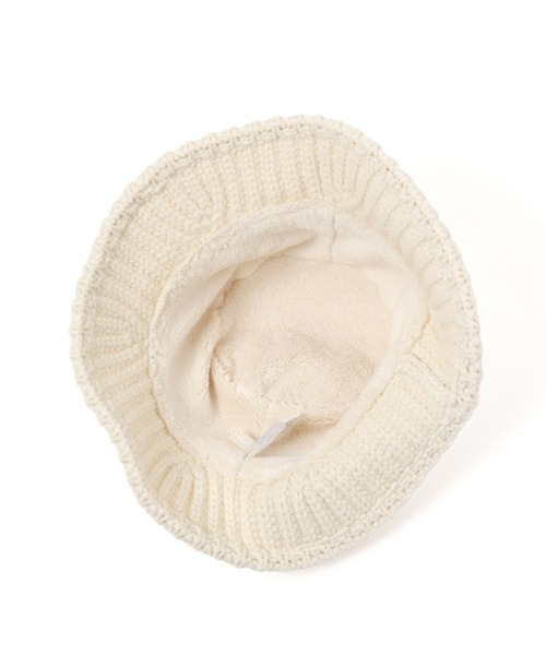 studio CLIP（スタディオクリップ）の「ケーブルニットバケットハット（ハット・レディース・モカ/アイボリー/ブラック・FREE）」の15枚目の写真