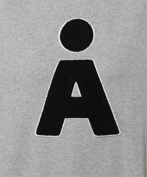 ALAND(エーランド)の「【UNISEX】ALAND/Aロゴ ブックルプルオーバー(ウラケ)2981187(スウェット・レディース・グレー/ネイビー・MEDIUM/LARGE)」の3枚目の写真
