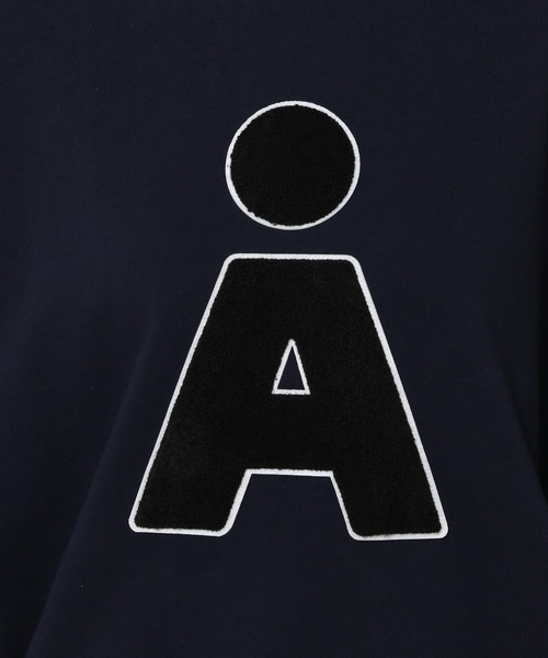 ALAND(エーランド)の「【UNISEX】ALAND/Aロゴ ブックルプルオーバー(ウラケ)2981187(スウェット・レディース・グレー/ネイビー・MEDIUM/LARGE)」の4枚目の写真