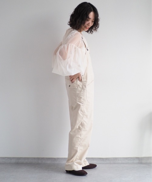 cepo（セポ）の「35Ｗコーデュロイサロペット（サロペット/オーバーオール・レディース・ネイビー/オフホワイト・L/M）」の10枚目の写真