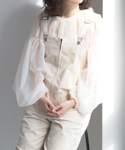 cepo（セポ）の「35Ｗコーデュロイサロペット（サロペット/オーバーオール・レディース・ネイビー/オフホワイト・L/M）」の13枚目の写真