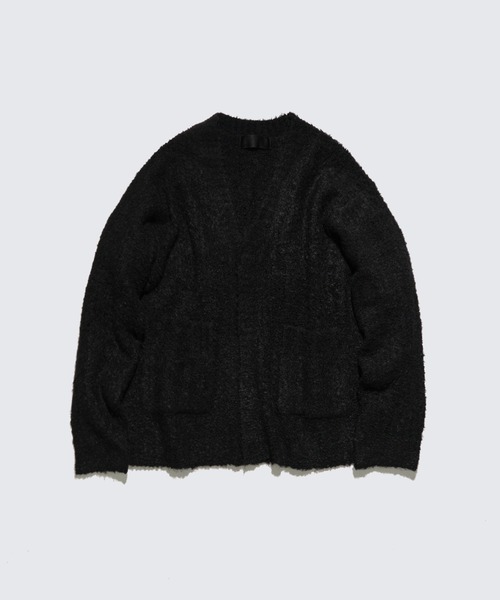 th products(ティーエイチプロダクト)の「【th products / ティーエイチプロダクツ】Inflated Cardigan/インフレイトカーディガン(カーディガン/ボレロ・メンズ・グレー/ブラック・1/2)」の2枚目の写真