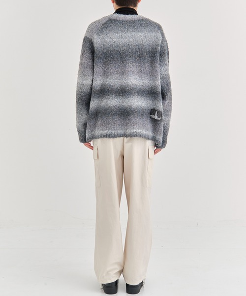 th products(ティーエイチプロダクト)の「【th products / ティーエイチプロダクツ】Inflated Cardigan/インフレイトカーディガン(カーディガン/ボレロ・メンズ・グレー/ブラック・1/2)」の8枚目の写真