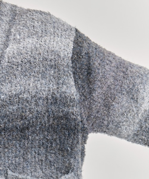 th products(ティーエイチプロダクト)の「【th products / ティーエイチプロダクツ】Inflated Cardigan/インフレイトカーディガン(カーディガン/ボレロ・メンズ・グレー/ブラック・1/2)」の12枚目の写真