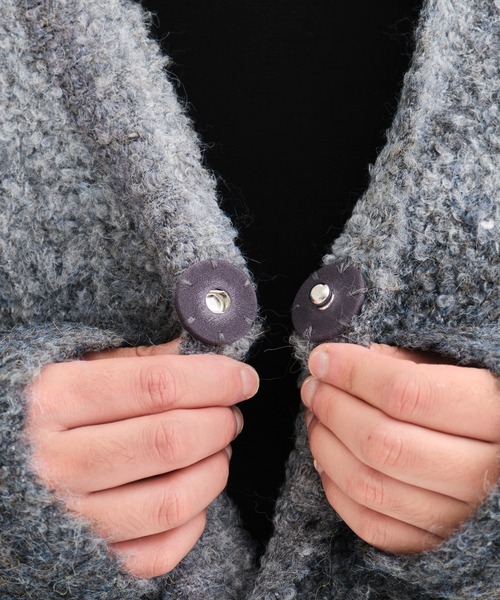 th products(ティーエイチプロダクト)の「【th products / ティーエイチプロダクツ】Inflated Cardigan/インフレイトカーディガン(カーディガン/ボレロ・メンズ・グレー/ブラック・1/2)」の14枚目の写真