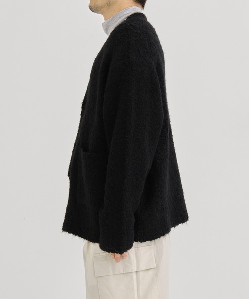 th products(ティーエイチプロダクト)の「【th products / ティーエイチプロダクツ】Inflated Cardigan/インフレイトカーディガン(カーディガン/ボレロ・メンズ・グレー/ブラック・1/2)」の16枚目の写真