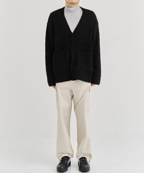 th products(ティーエイチプロダクト)の「【th products / ティーエイチプロダクツ】Inflated Cardigan/インフレイトカーディガン(カーディガン/ボレロ・メンズ・グレー/ブラック・1/2)」の18枚目の写真