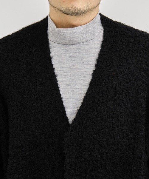 th products(ティーエイチプロダクト)の「【th products / ティーエイチプロダクツ】Inflated Cardigan/インフレイトカーディガン(カーディガン/ボレロ・メンズ・グレー/ブラック・1/2)」の21枚目の写真