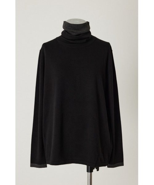 RIM.ARK(リムアーク)の「Double turtleneck knit tops(ニット/セーター・レディース・グレー/ネイビー/ライトブルー/ブラック・FREE)」の5枚目の写真