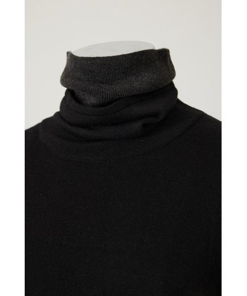 RIM.ARK(リムアーク)の「Double turtleneck knit tops(ニット/セーター・レディース・グレー/ネイビー/ライトブルー/ブラック・FREE)」の6枚目の写真