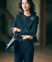 23区 L｜ニジュウサンクオオキイサイズ（レディース）のノーカラー