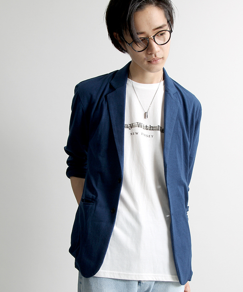 WEGO（ウィゴー）の「WEGO/カットテーラードジャケット（テーラードジャケット・メンズ・ネイビー/グレー/ブラック・LARGE/MEDIUM）」の3枚目の写真