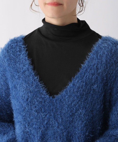 LEPSIM(レプシィム)の「カラーインナー 987199(Tシャツ/カットソー・レディース・オフホワイト/ライトブルー/ブラック/イエロー・FREE)」の5枚目の写真