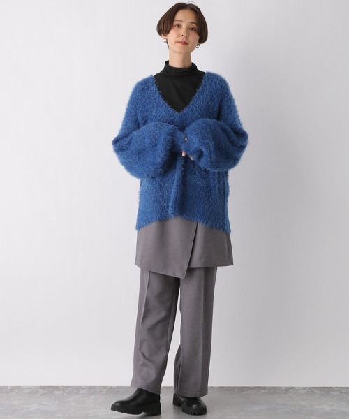 LEPSIM(レプシィム)の「カラーインナー 987199(Tシャツ/カットソー・レディース・オフホワイト/ライトブルー/ブラック/イエロー・FREE)」の7枚目の写真