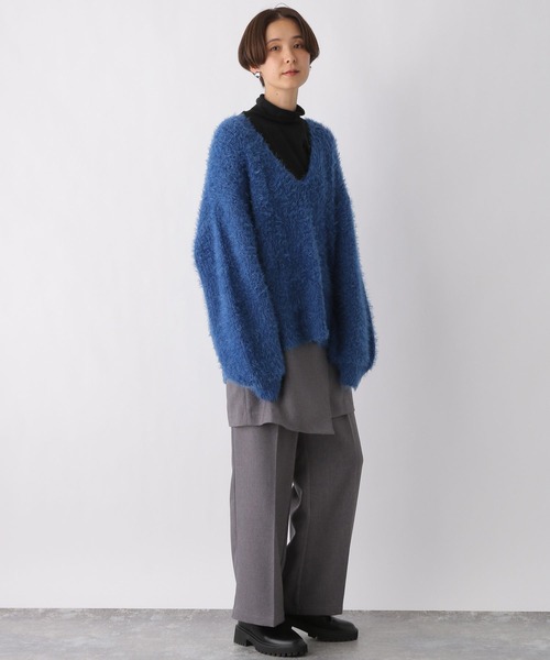 LEPSIM(レプシィム)の「カラーインナー 987199(Tシャツ/カットソー・レディース・オフホワイト/ライトブルー/ブラック/イエロー・FREE)」の13枚目の写真