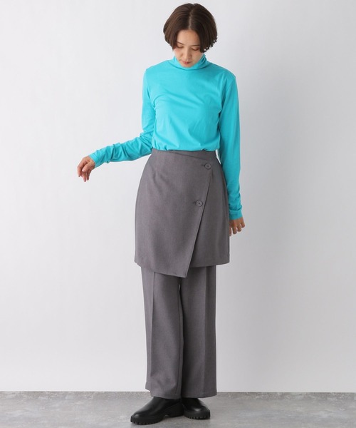 LEPSIM(レプシィム)の「カラーインナー 987199(Tシャツ/カットソー・レディース・オフホワイト/ライトブルー/ブラック/イエロー・FREE)」の15枚目の写真