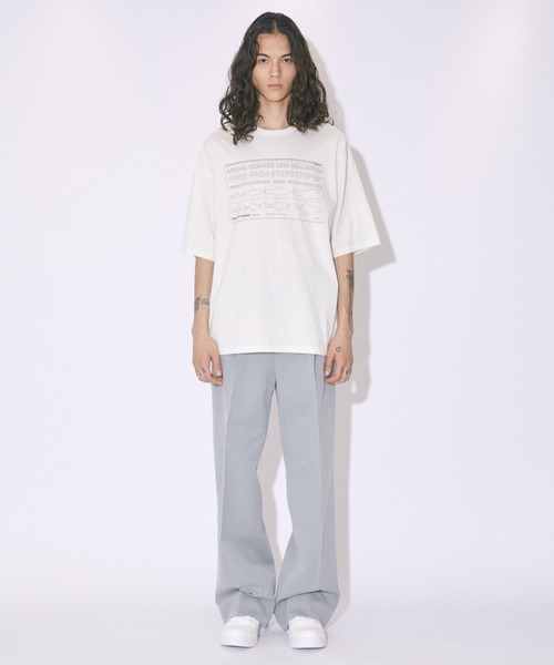 beautiful people（ビューティフルピープル）の「supima cotton jerseyscale print T-shirt（Tシャツ/カットソー・レディース・ブラック/アイボリー・36/40）」の11枚目の写真