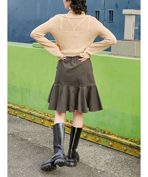 jouetie（ジュエティ）の「ストールシアーニット（ニット/セーター・レディース・ピンク/ブルー/ベージュ・MEDIUM）」の7枚目の写真