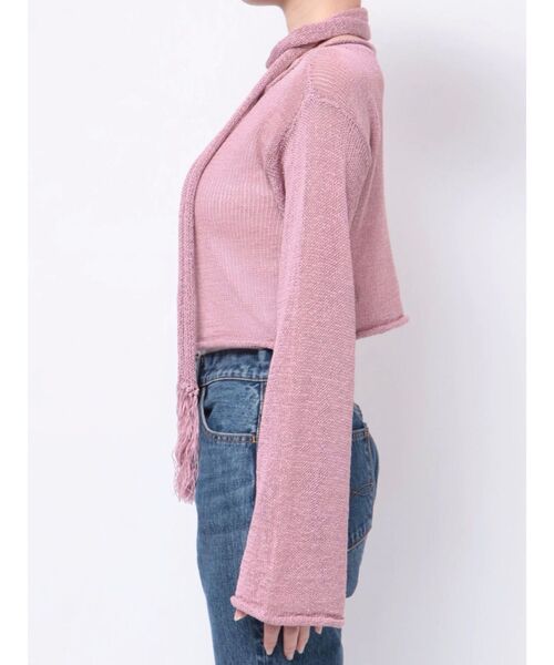 jouetie（ジュエティ）の「ストールシアーニット（ニット/セーター・レディース・ピンク/ブルー/ベージュ・MEDIUM）」の10枚目の写真