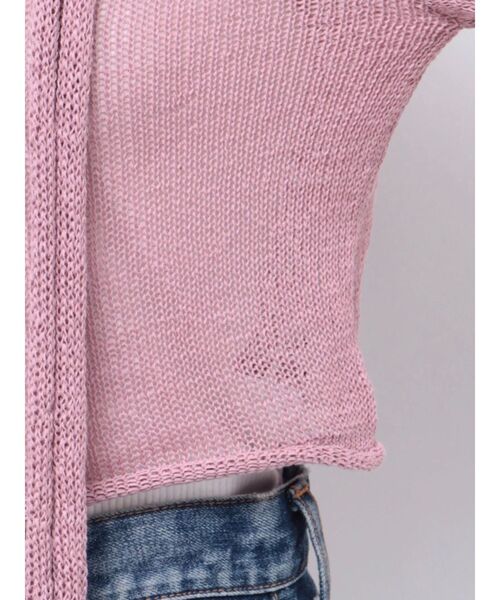 jouetie（ジュエティ）の「ストールシアーニット（ニット/セーター・レディース・ピンク/ブルー/ベージュ・MEDIUM）」の14枚目の写真