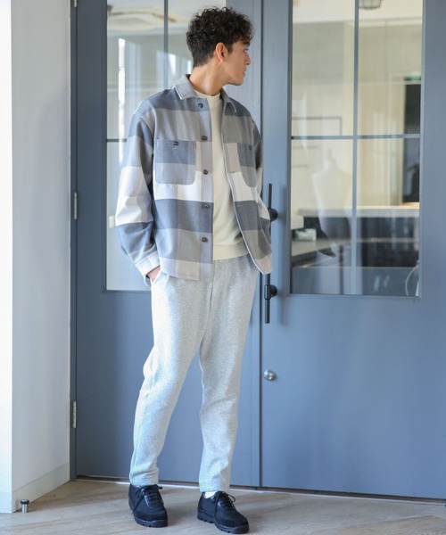 【新品未使用】ナノユニバース　テックメルトン　セットアップ セール】テックメルトンシャツブルゾン（ブルゾン）｜NANO universe