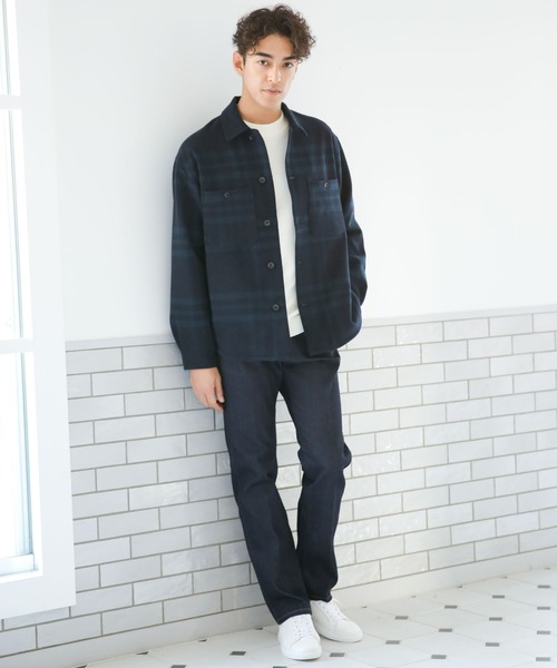 セール】テックメルトンシャツブルゾン（ブルゾン）｜NANO universe