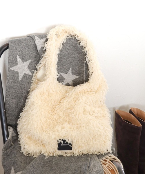 BAYFLOW（ベイフロー）の「フェザーマルシェバッグ（エコバッグ/サブバッグ・レディース・ブルー/オフホワイト/グレー/ブラック・FREE）」の2枚目の写真