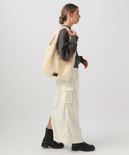 BAYFLOW（ベイフロー）の「フェザーマルシェバッグ（エコバッグ/サブバッグ・レディース・ブルー/オフホワイト/グレー/ブラック・FREE）」の5枚目の写真