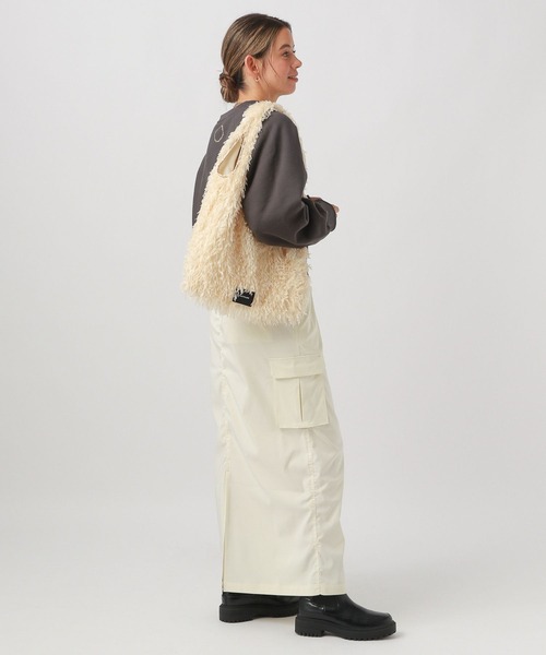 BAYFLOW（ベイフロー）の「フェザーマルシェバッグ（エコバッグ/サブバッグ・レディース・ブルー/オフホワイト/グレー/ブラック・FREE）」の6枚目の写真