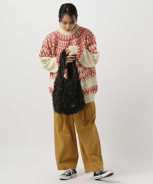 BAYFLOW（ベイフロー）の「フェザーマルシェバッグ（エコバッグ/サブバッグ・レディース・ブルー/オフホワイト/グレー/ブラック・FREE）」の12枚目の写真