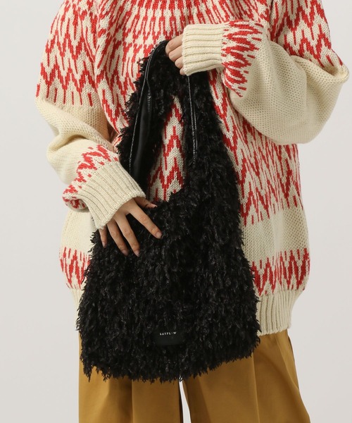 BAYFLOW（ベイフロー）の「フェザーマルシェバッグ（エコバッグ/サブバッグ・レディース・ブルー/オフホワイト/グレー/ブラック・FREE）」の14枚目の写真